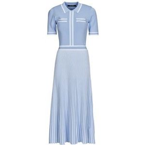 Karl Lagerfeld  PLEATED KNIT DRESS  jurken  dames Blauw