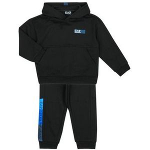 Emporio Armani EA7  LOGO SERIES TRACKSUIT  Trainingspakken  kind Zwart