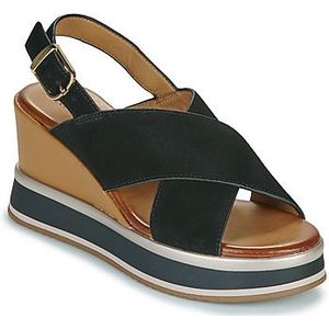 Inuovo  B37010-BLACK  sandalen  dames Zwart