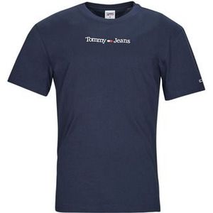 Tommy Jeans  TJM CLASSIC LINEAR LOGO TEE  Shirts  heren Marine