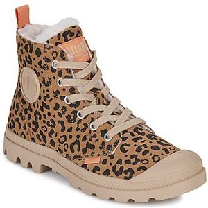 Palladium - Pampa Hi Zip WL Leo - Dameslaarzen - Liefbruin-Zwart