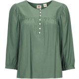 Levis  HALSEY 3/4 SLV BLOUSE  Blouses  dames Groen