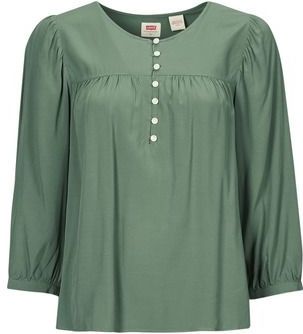 Levi's - HALSEY - Blouse - Groen - 3/4 Mouwen