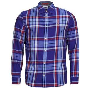 Tommy Jeans  TJM CLSC ESSENTIAL CHECK SHIRT  overhemden  heren Marine