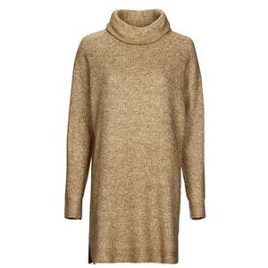 Vila  VICILIA ROLLNECK L/S KNIT TUNIC/SU  Jurken dames Beige