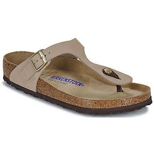 BIRKENSTOCK  Gizeh SFB LENB Sandcastle  slippers  dames Beige