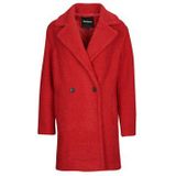 Bouclé - Double-breasted Jas - Effen Kleur - Gerecycled Polyester - Regular Fit