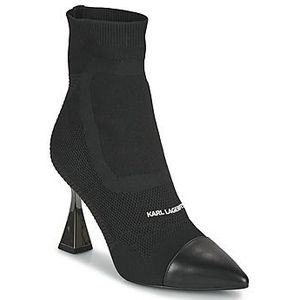 Karl Lagerfeld  DEBUT Mix Knit Ankle Boot  Laarzen  dames Zwart