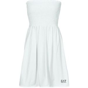 Emporio Armani EA7  ROBE SMOCK  Jurken dames Wit