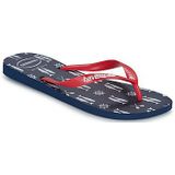 Havaianas - Bedrukte Teenslippers - Marineblauw/Robijnrood - 100% PVC en Rubber