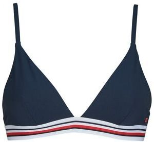 Tommy Hilfiger - Bikini Top - Blauw - Nylon - Driehoekige Vorm met Verwijderbare Vulling