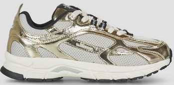 Mercer - The Re-Run Cracked - Dames Sneakers - Goud - Mesh