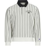 Champion - Poloshirt - Zwart/Wit - Lange Mouw - Normale Pasvorm