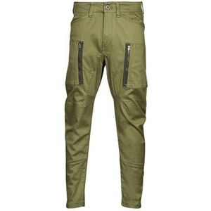 B230 - Skinny Cargo Broek - Shadow Olive - 3D