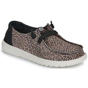 HEYDUDE  WENDY SPARKLE ANIMAL  instappers  dames Bruin