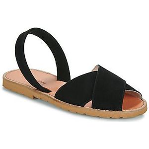 Minorquines  AVARCA CALA  sandalen  dames Zwart