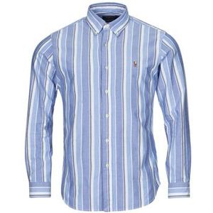 POLO Ralph Lauren Regular Fit Overhemd met Logo Aegean Blue