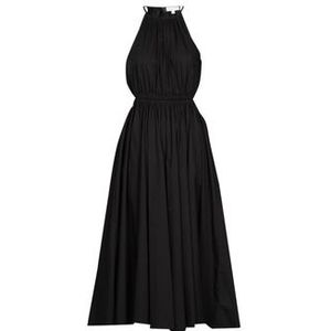 MICHAEL Michael Kors  HALTER CTN MIDI DRESS  jurken  dames Zwart