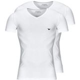 Emporio Armani 2P V-hals shirts stretch wit