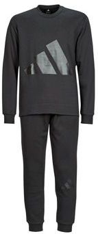 Adidas - Big Logo - Trainingspak - Zwart - Heren - Katoen Fleece