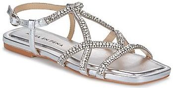 Alma EN Pena - Sandaal - Grijs - Dames - Platte Comfort Sandaal met Gespen