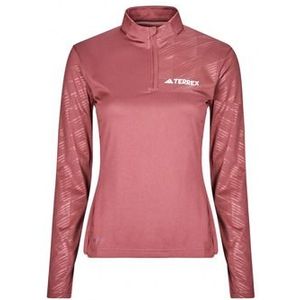 adidas  Multi Half-Zip Long Sleeve Long-Sleeve Top  Truien  dames Bordeau