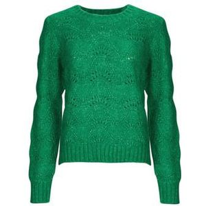 Pieces  PCBIBBI LS O-NECK KNIT NOOS BC  Truien  dames Groen