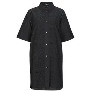 Karl Lagerfeld  BRODERIE ANGLAISE SHIRTDRESS  Jurken dames Zwart