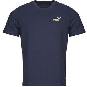 PUMA - T-shirt - Blauw - Katoen - Geborduurd Logo