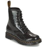 Dr. Martens - 1460 - Laarzen - Zwart Patent Luipaard Reliëf - Gecoat Leer