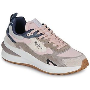 Pepe Jeans - PLS600013 - Leren Sneakers - Bruin - Casual