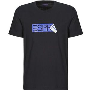 Esprit  SUS LOGO TEE  Shirts  heren Zwart