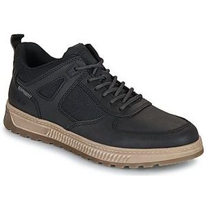 Rieker - Sneakers - Zwart - Ritssluiting - Vetersluiting - Laag