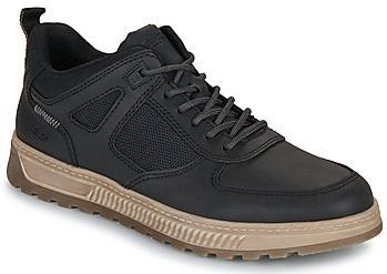 Rieker - Sneakers - Zwart - Ritssluiting - Vetersluiting - Laag