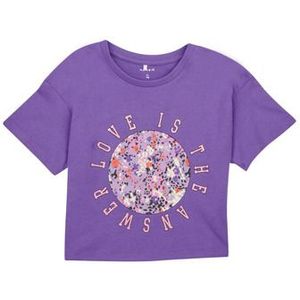 Name it  NKFBOLETTE SS LOOSE SHORT TOP  Shirts  kind Violet