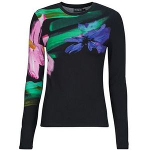 Desigual - Longsleeve - Zwart - Dames - Viscose