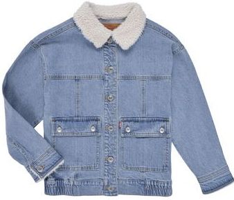 Levi's - Kids Denim Sherpa Jas - Oversized Truckerjack - Katoen
