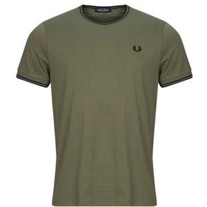 Fred Perry  TWIN TIPPED T-SHIRT  Shirts  heren Groen