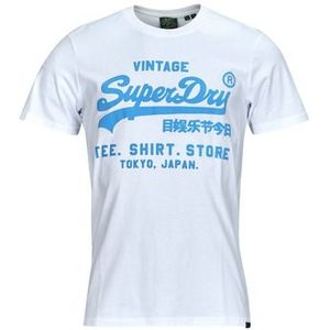 Superdry  NEON VL T SHIRT  Shirts  heren Wit