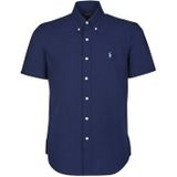 Ralph Lauren, Heren, Overhemden, Blauw, Maat: S Leer,