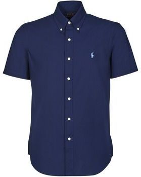 Ralph Lauren, Heren, Overhemden, Blauw, Maat: S Leer,