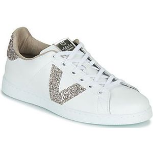 Victoria  TENIS PIEL GLITTER  Sneakers  dames Wit