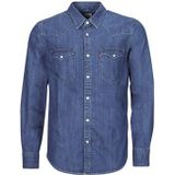 Levis  BARSTOW WESTERN STANDARD  overhemden  heren Blauw