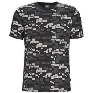 Puma  ESS+ LOGO LAB AOP TEE  Shirts  heren Zwart