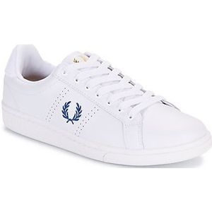 Fred Perry  B721 Leather / Towelling  Sneakers  heren Wit