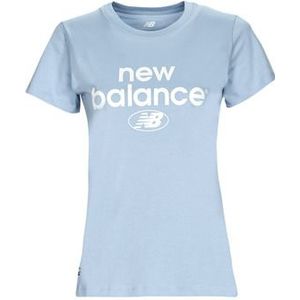 New Balance  Essentials Graphic Athletic Fit Short Sleeve  Shirts  dames Blauw