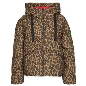 Only - Onlasti Life Short Puffer - Cocoa Cree Leo - Pufferjack - Met Capuchon