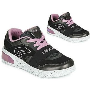 Geox  J XLED GIRL  Sneakers  kind Zwart