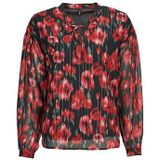 Only - ONLMARISE LUREX L/S STRING TOP CS PTM - Blouse - Rood