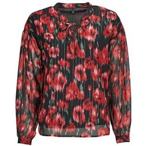 Only  ONLMARISE LUREX L/S STRING TOP CS PTM  Blouses  dames Rood